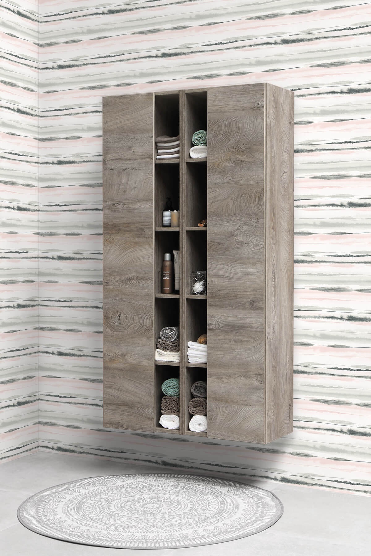 Luxe Haven Horizon Stripe Peel and Stick Removable Wallpaper