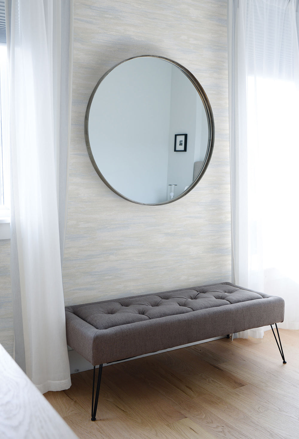 Living with Art Stria Wash Faux Unpasted Wallpaper