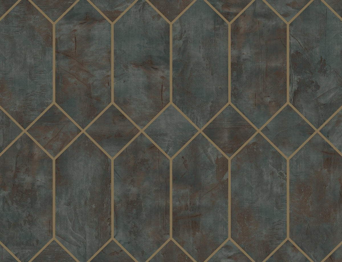 Living with Art Geometric Faux Unpasted Wallpaper