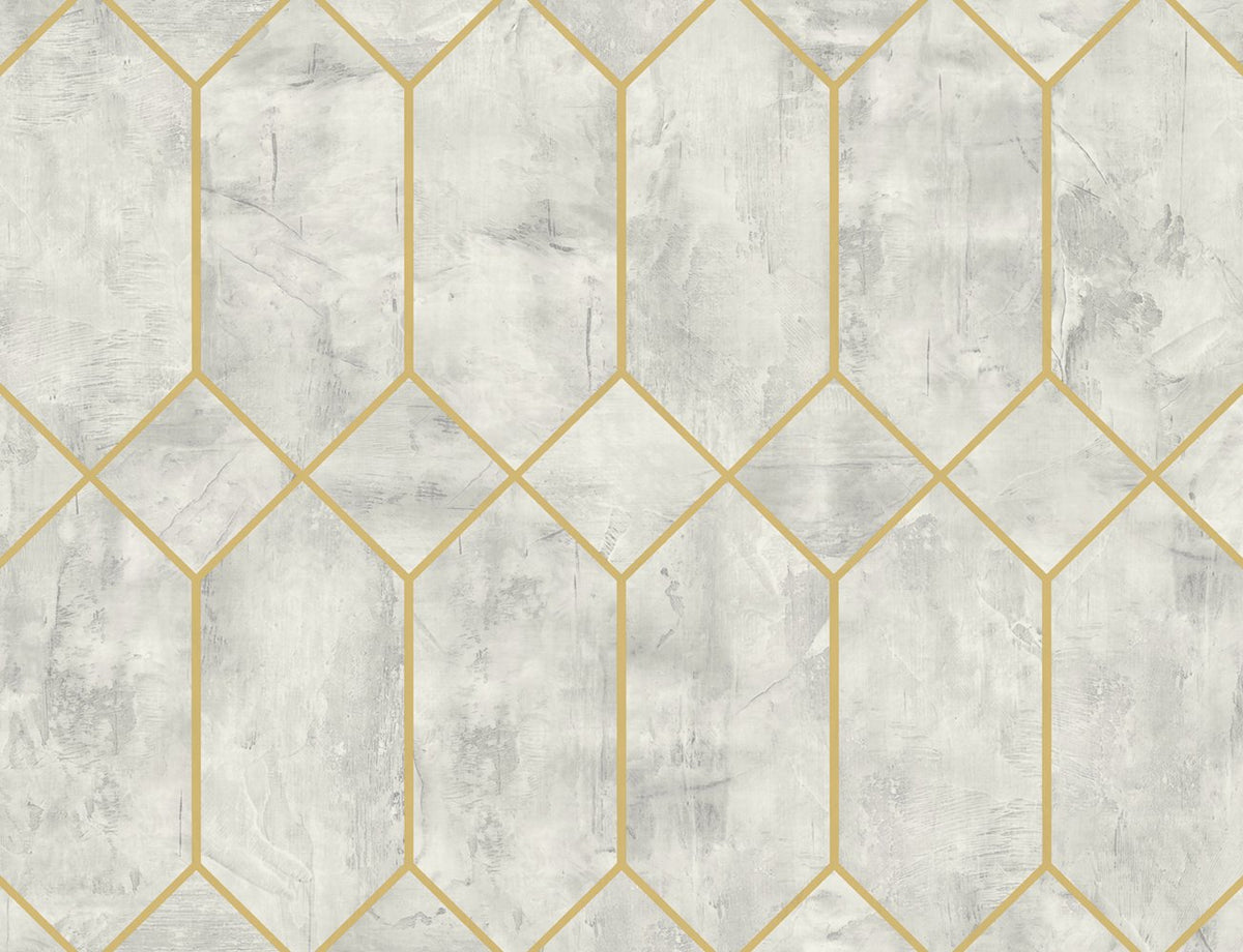 Living with Art Geometric Faux Unpasted Wallpaper