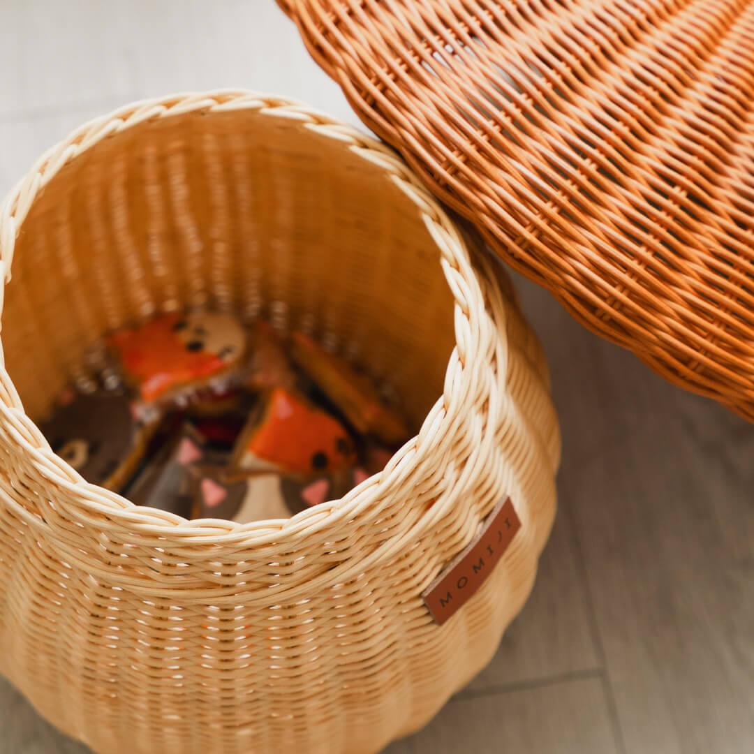 Mushroom Rattan Basket