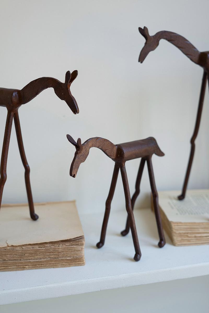 Hand-Forged Iron Horses - Set of 3