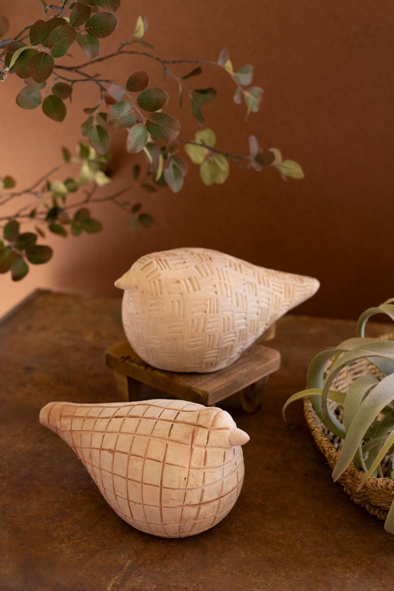 Terracotta Birds - Set of 2