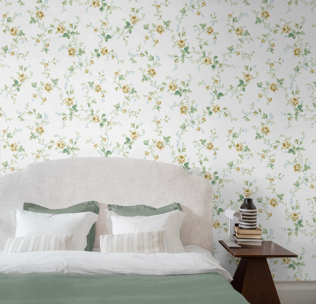 Blossom Floral Trail Peel and Stick Removable Wallpaper