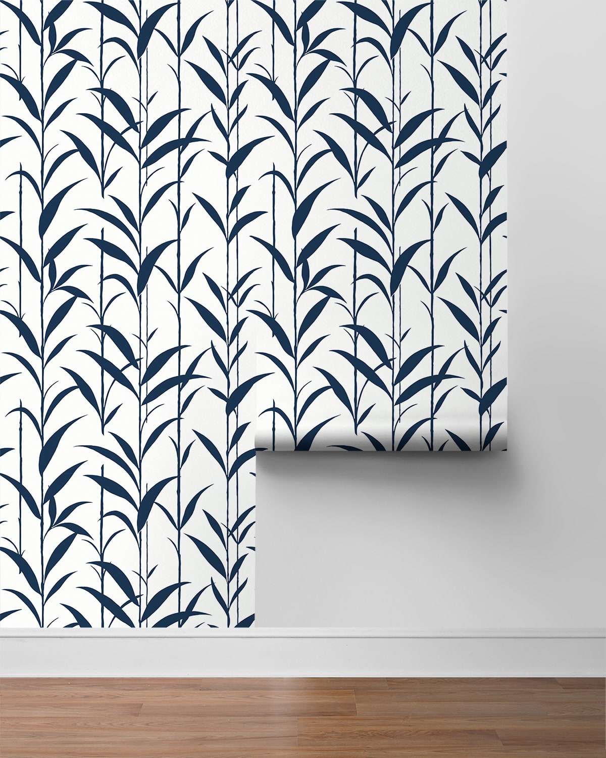 Bamboo Silhouette Premium Screen Printed Peel and Stick Removable Wallpaper