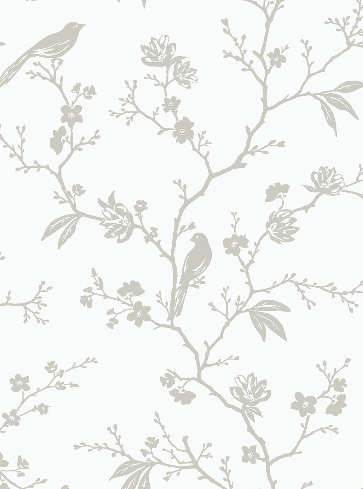 Songbird Chinoiserie Premium Screen Printed Peel and Stick Removable Wallpaper