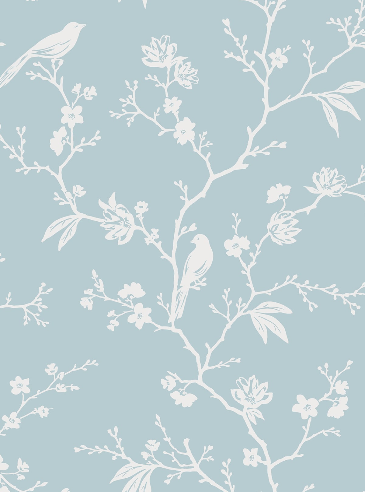 Songbird Chinoiserie Premium Screen Printed Peel and Stick Removable Wallpaper