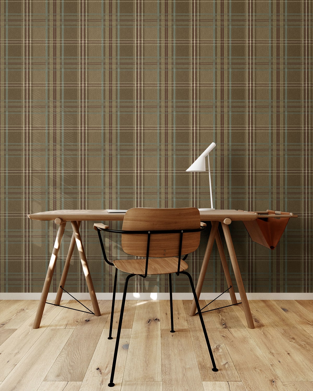 Classic Plaid Peel and Stick Removable Wallpaper