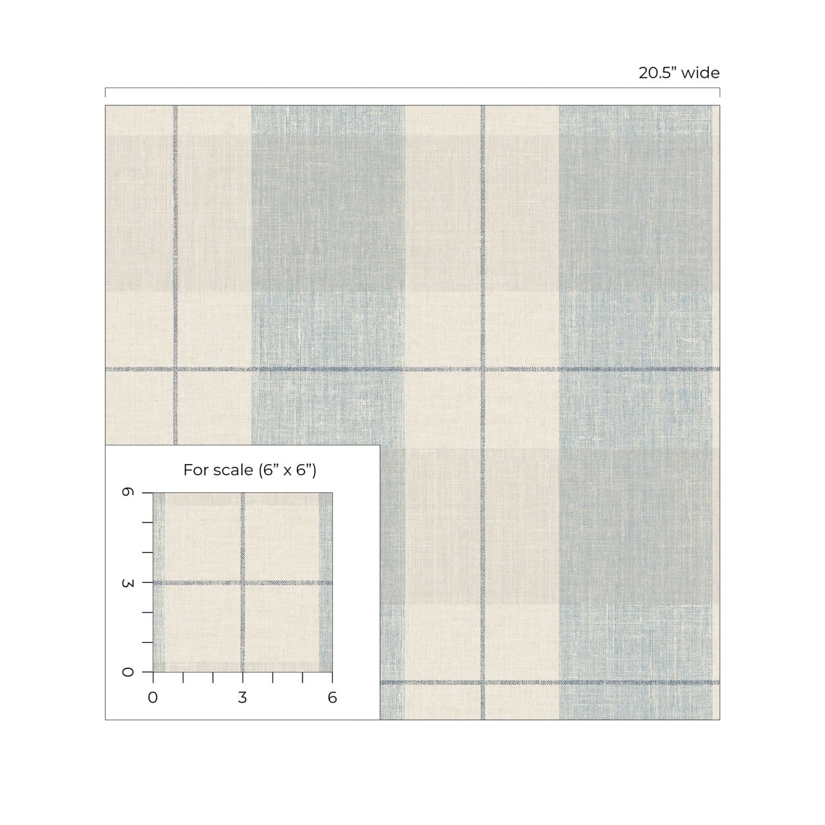 Lenox Hill Plaid Peel and Stick Removable Wallpaper