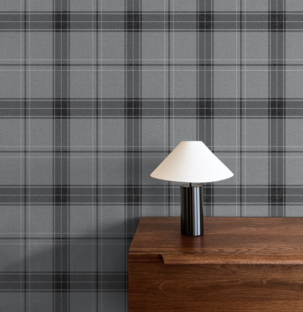 Manorvale Plaid Premium Peel and Stick Removable Wallpaper