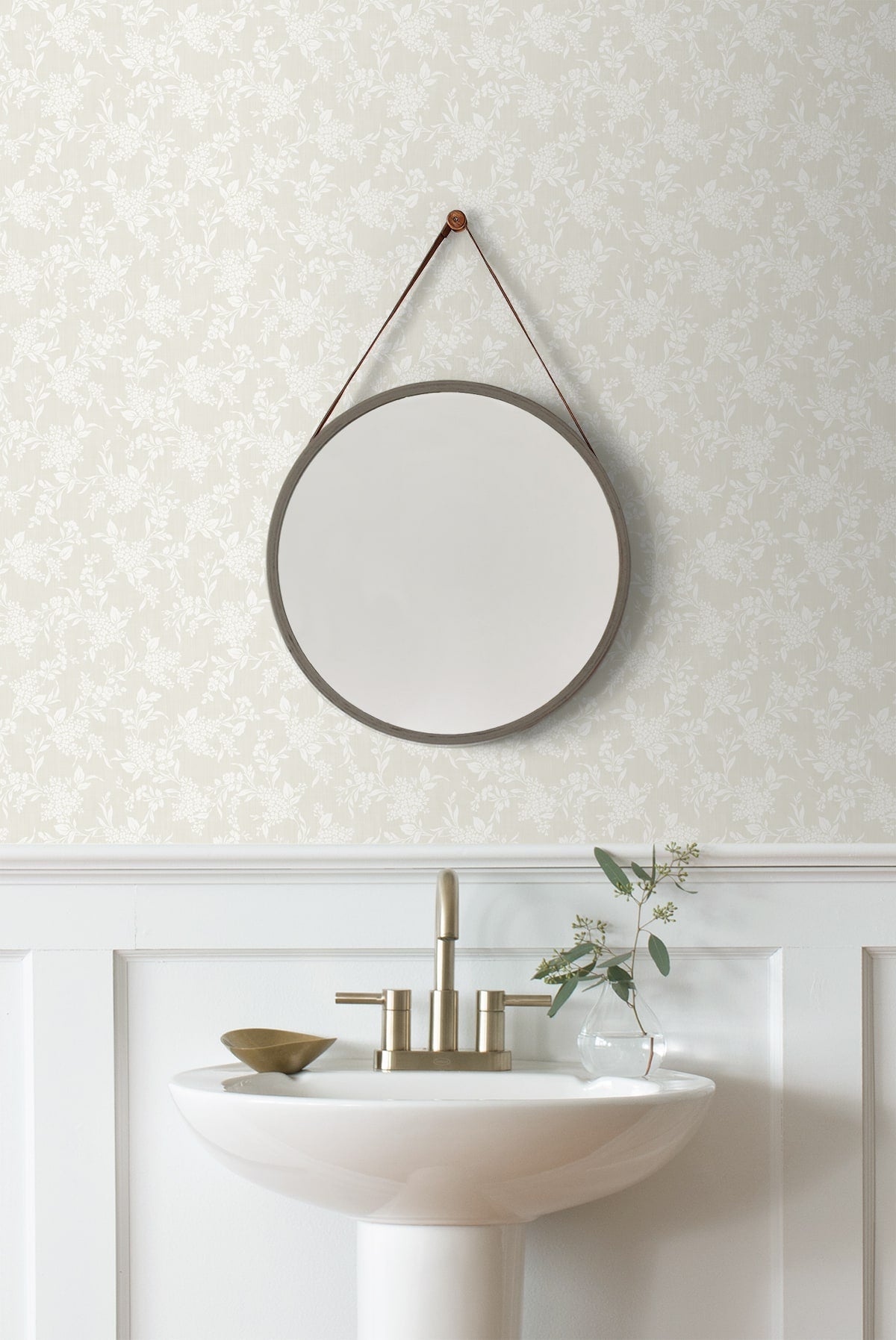 Tonal Floral Peel and Stick Removable Wallpaper