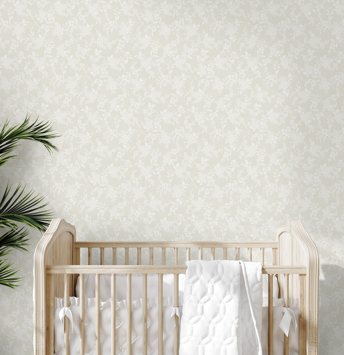 Tonal Floral Peel and Stick Removable Wallpaper
