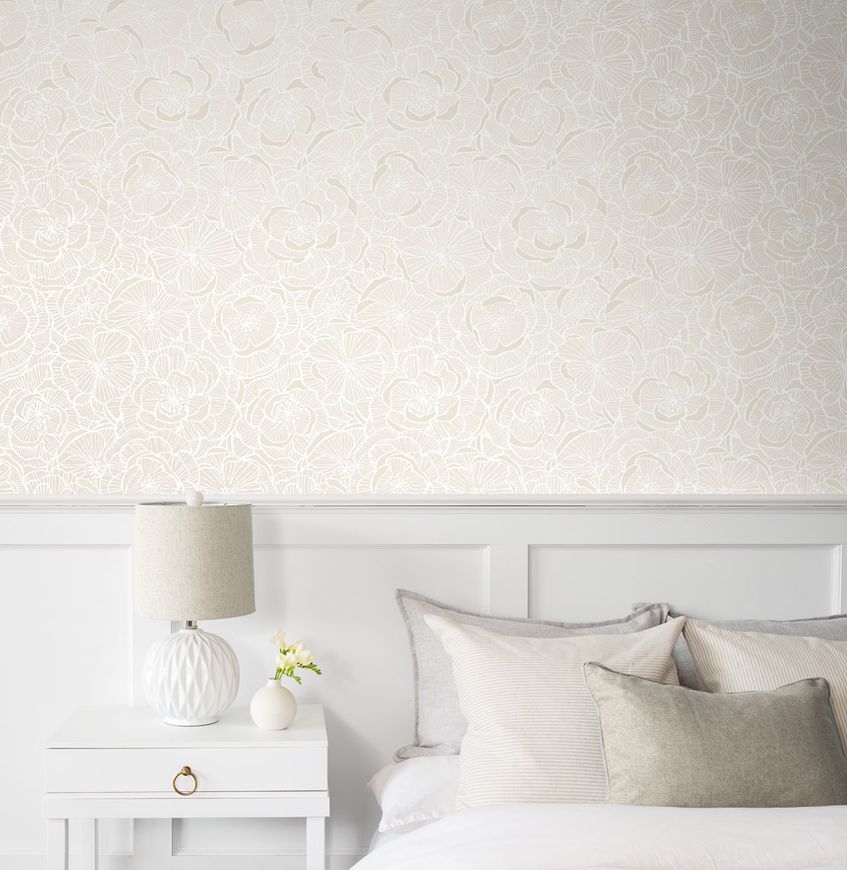 Camellia Floral Premium Peel and Stick Removable Wallpaper