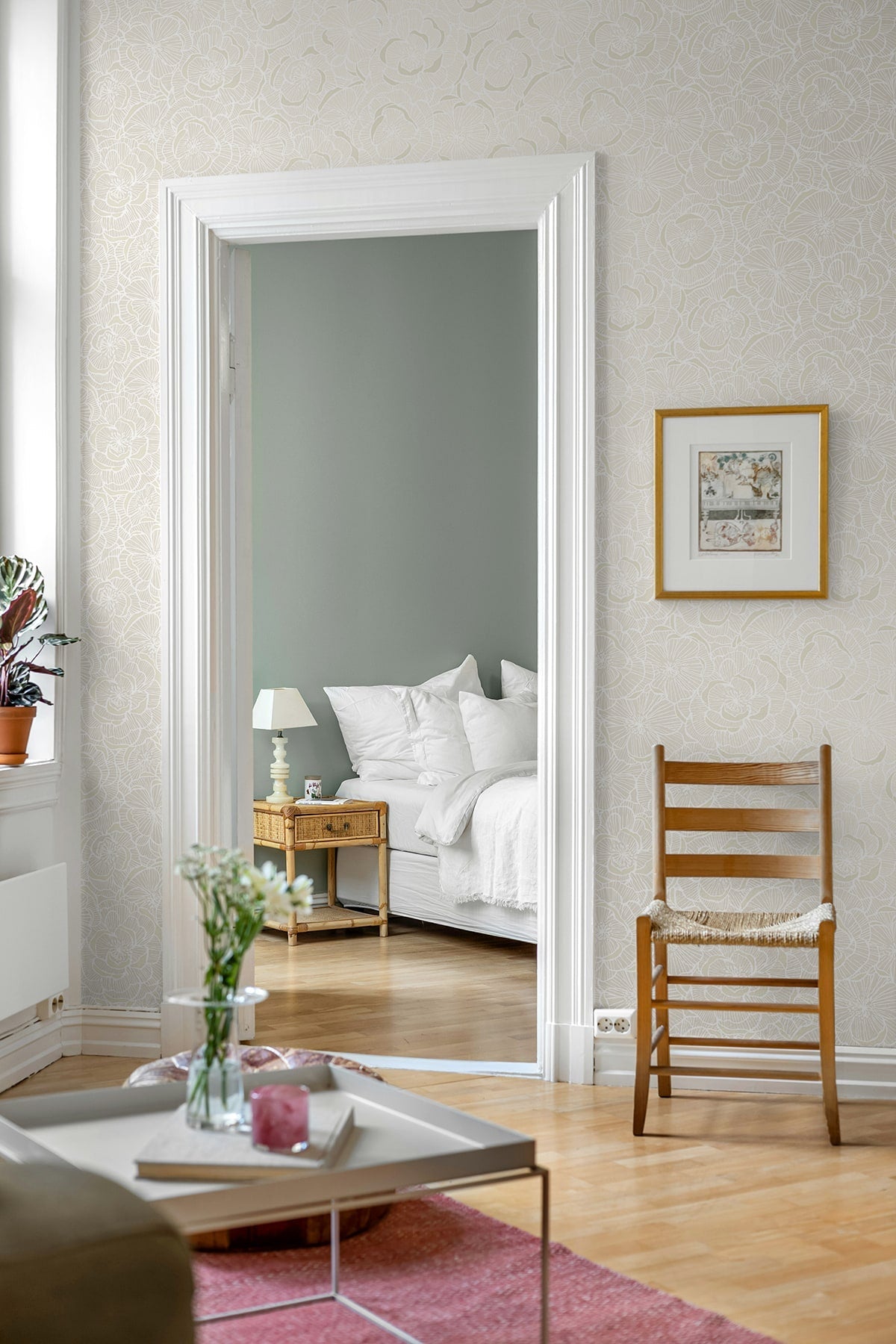 Camellia Floral Premium Peel and Stick Removable Wallpaper