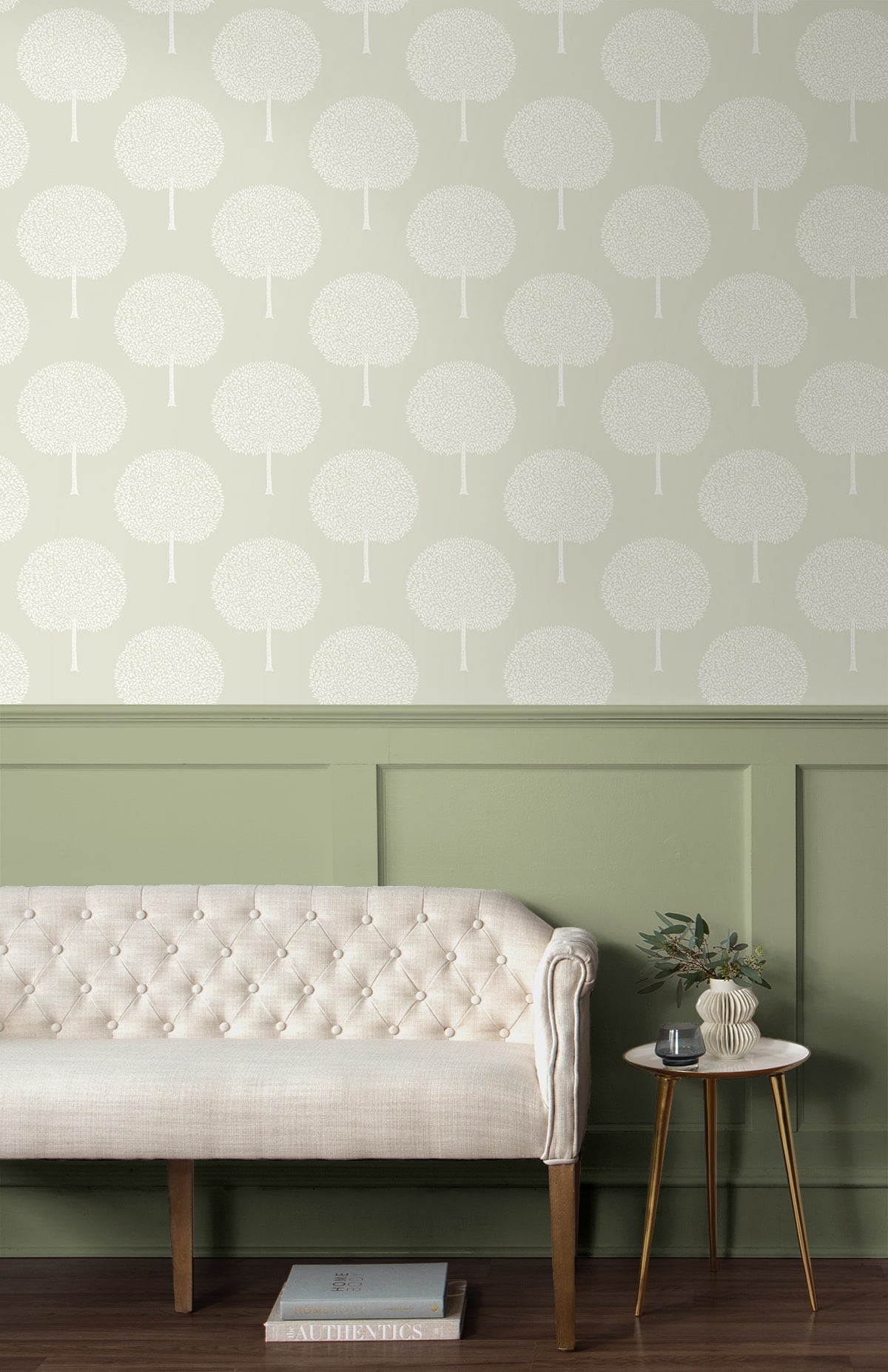 Tree Orchard Botanical Premium Peel and Stick Removable Wallpaper