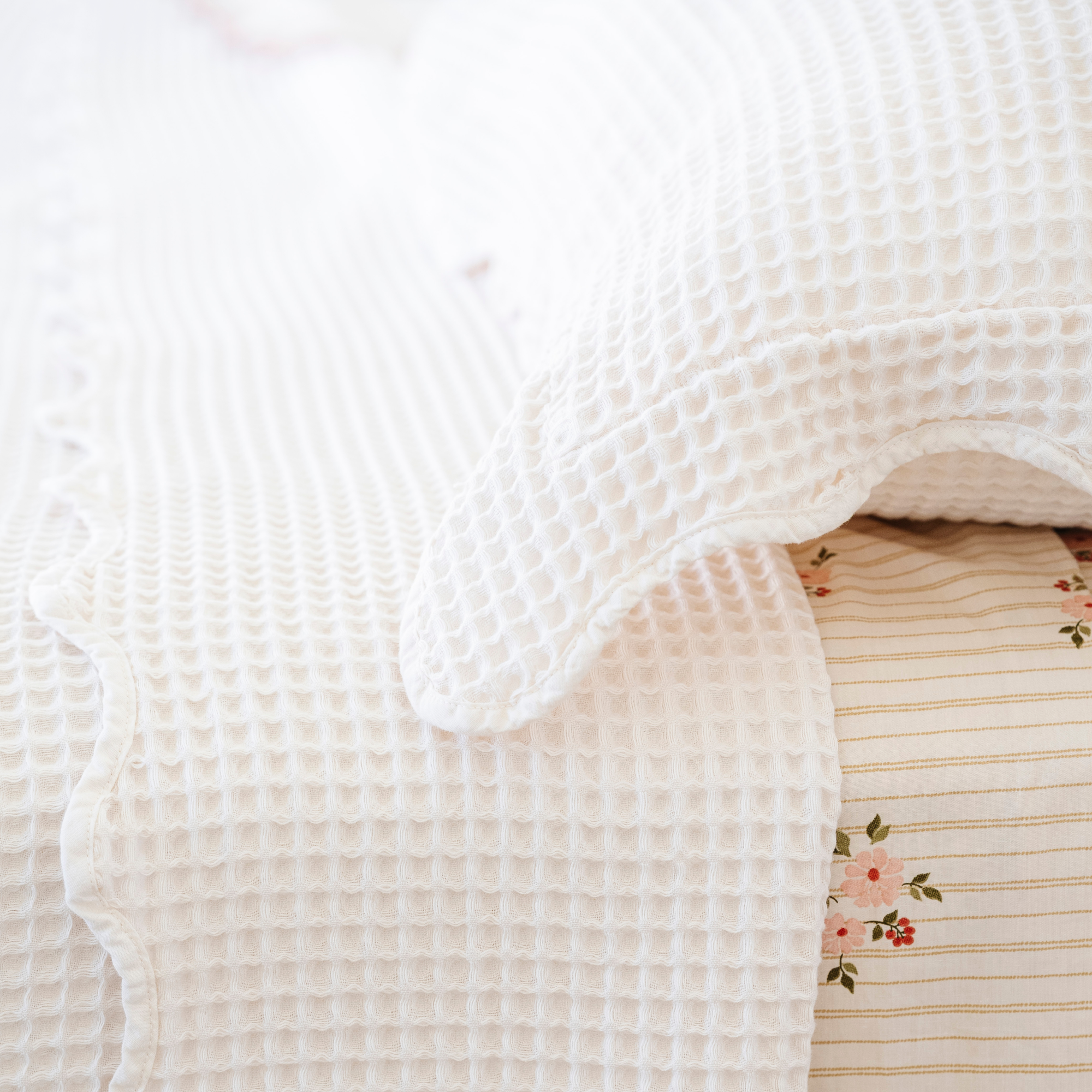 Waffle Knit Coverlet Set