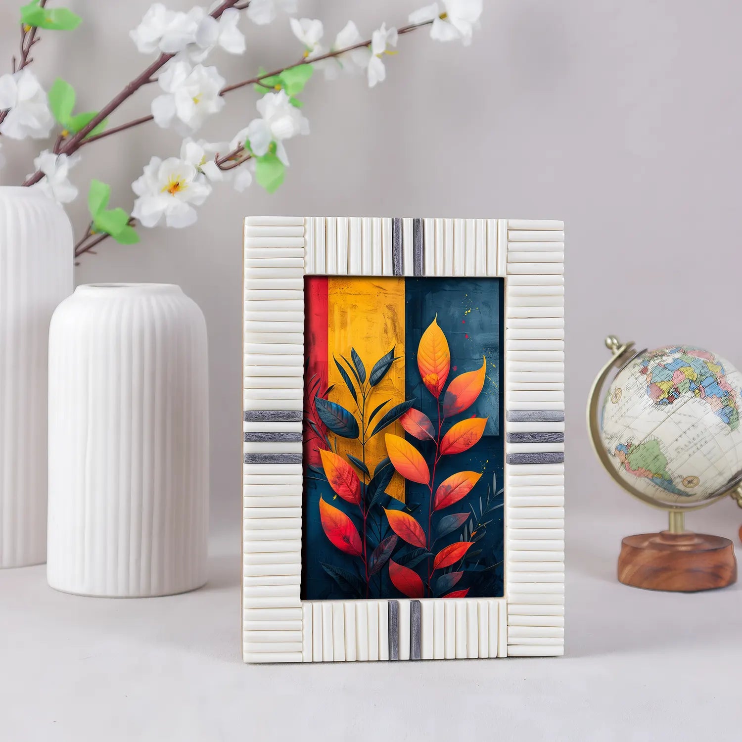 Ivory Ridge Bone Inlay Picture Photo Frame 4x6 5x7 8x10
