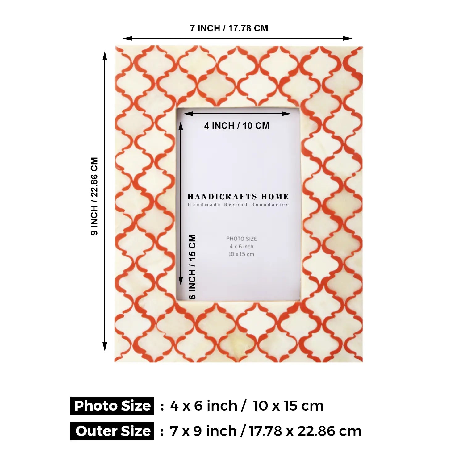 picture-frame-moroccan-pattern-white-red-4x6-5x7
