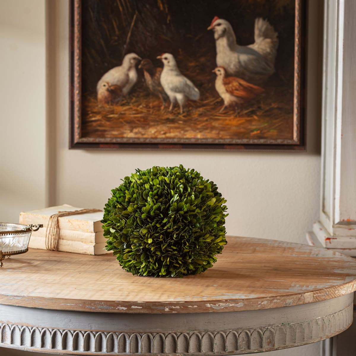 Preserved Boxwood Ball, 10"