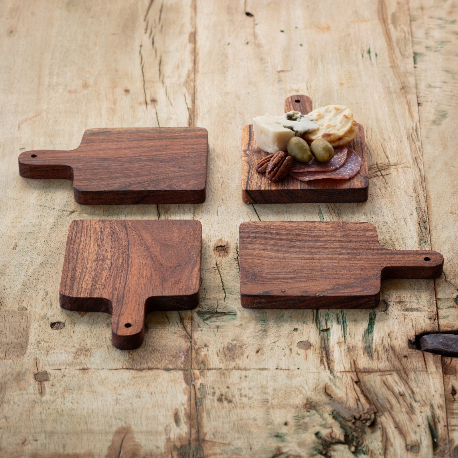 Wooden Charcuterie Sampler