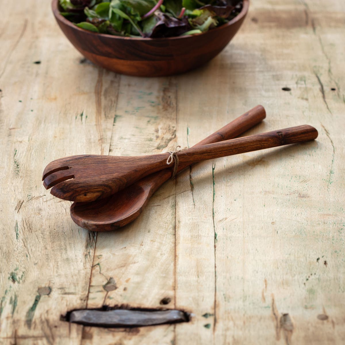 Wooden Serving Spoons - Set of 2