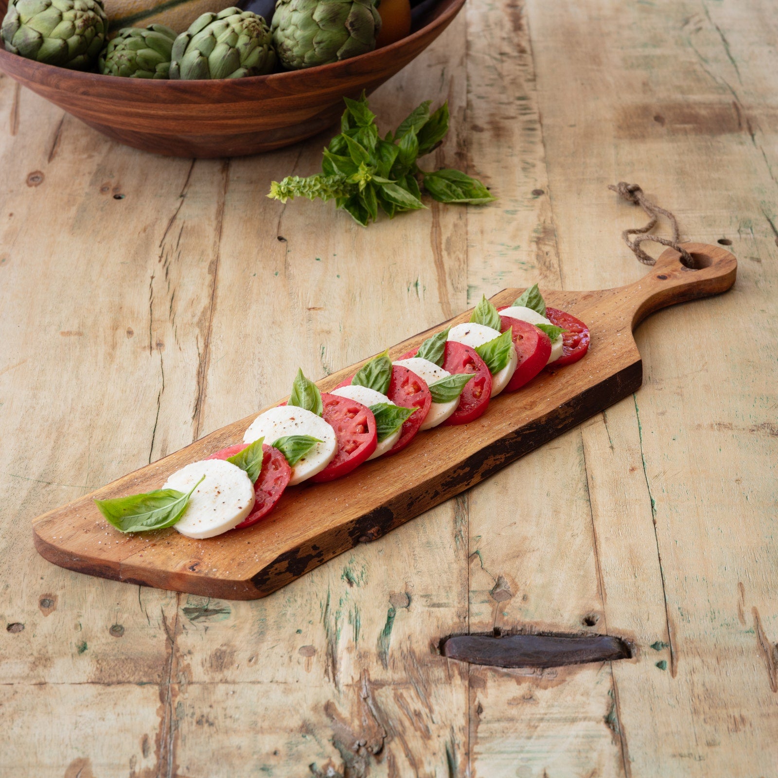 Wooden Live Edge Baguette Board