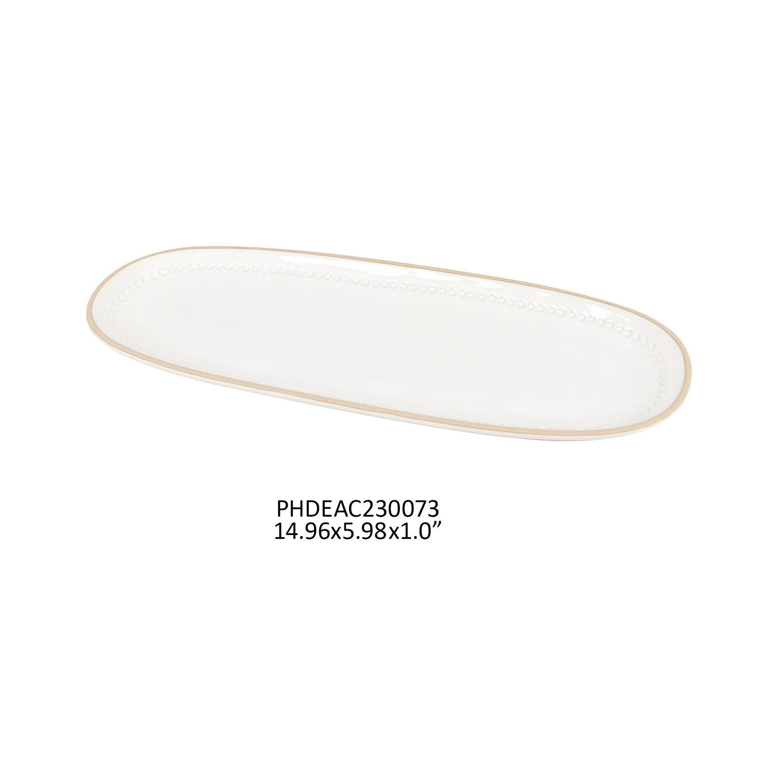 Isabella White Serving Platter