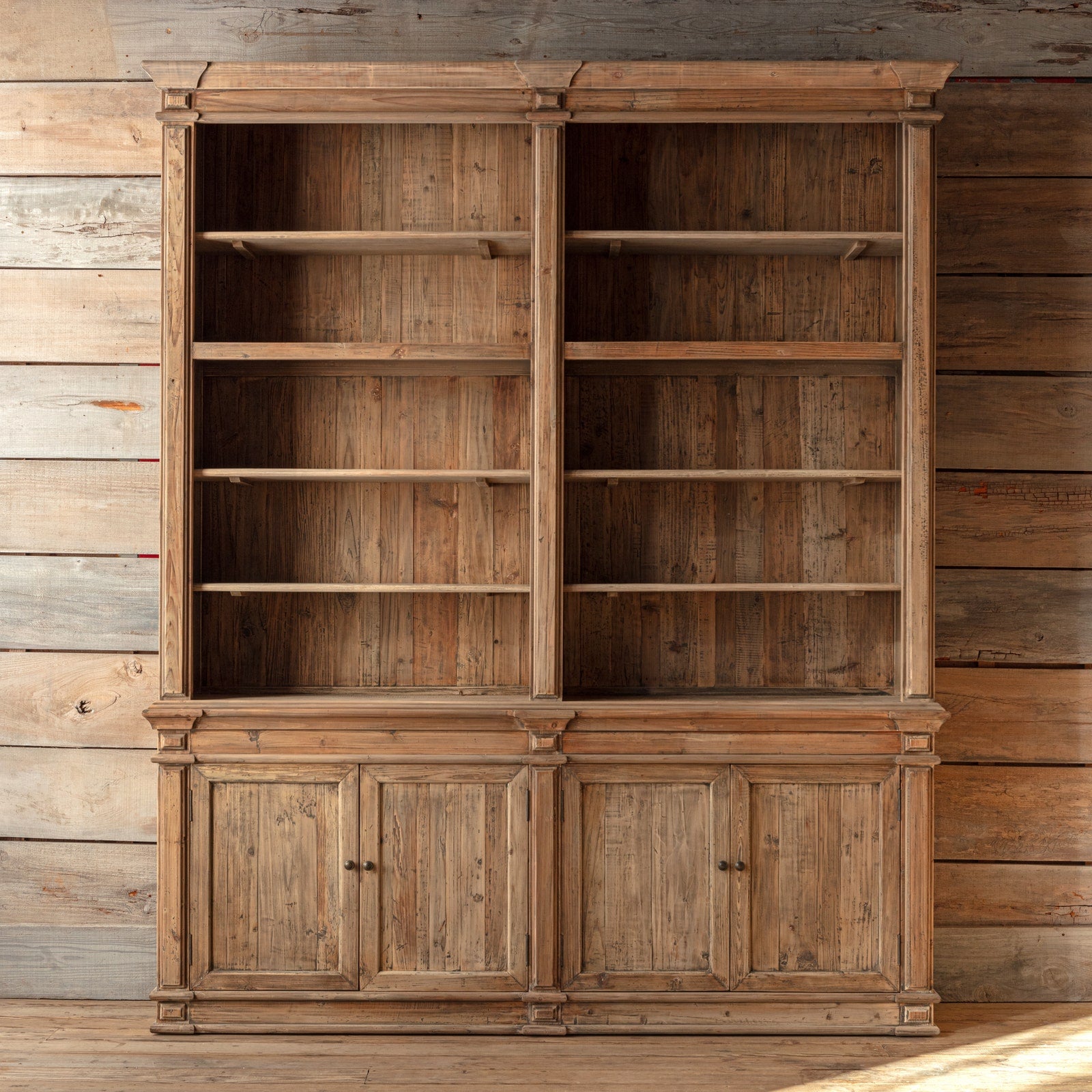 Old Pine Two-Section Library