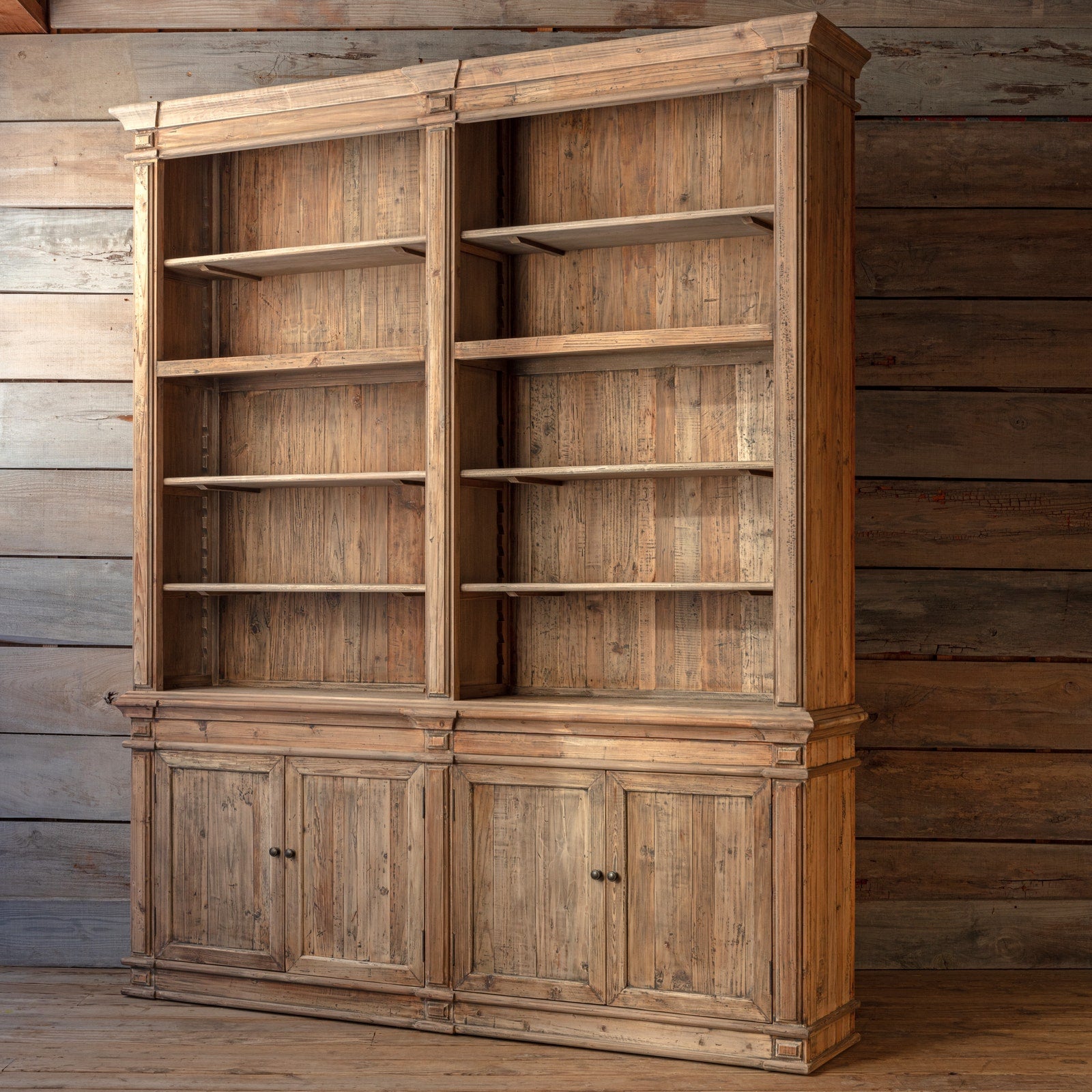 Old Pine Two-Section Library