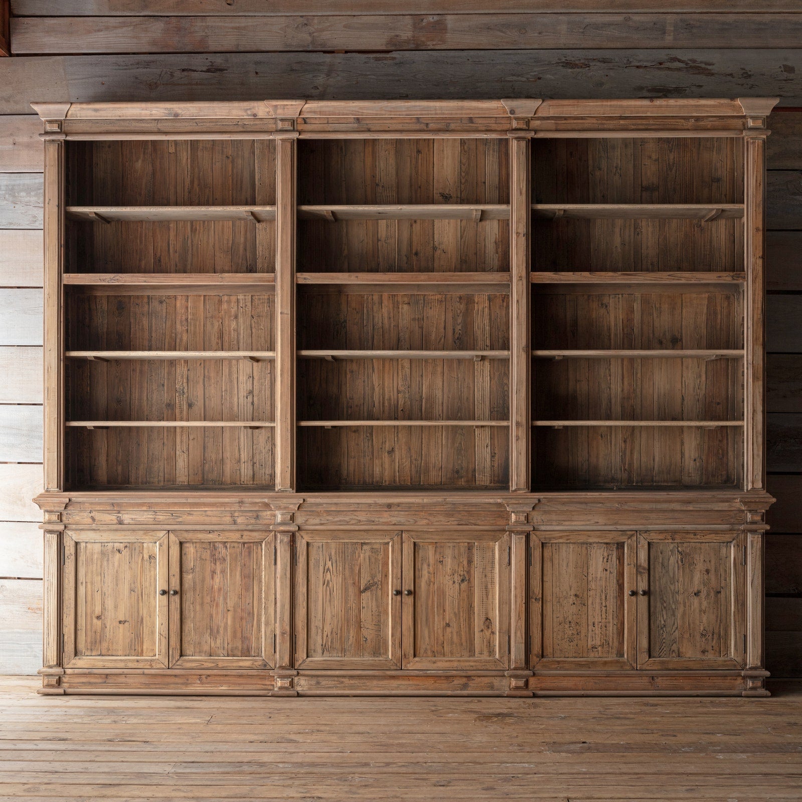 Old Pine Three-Section Library