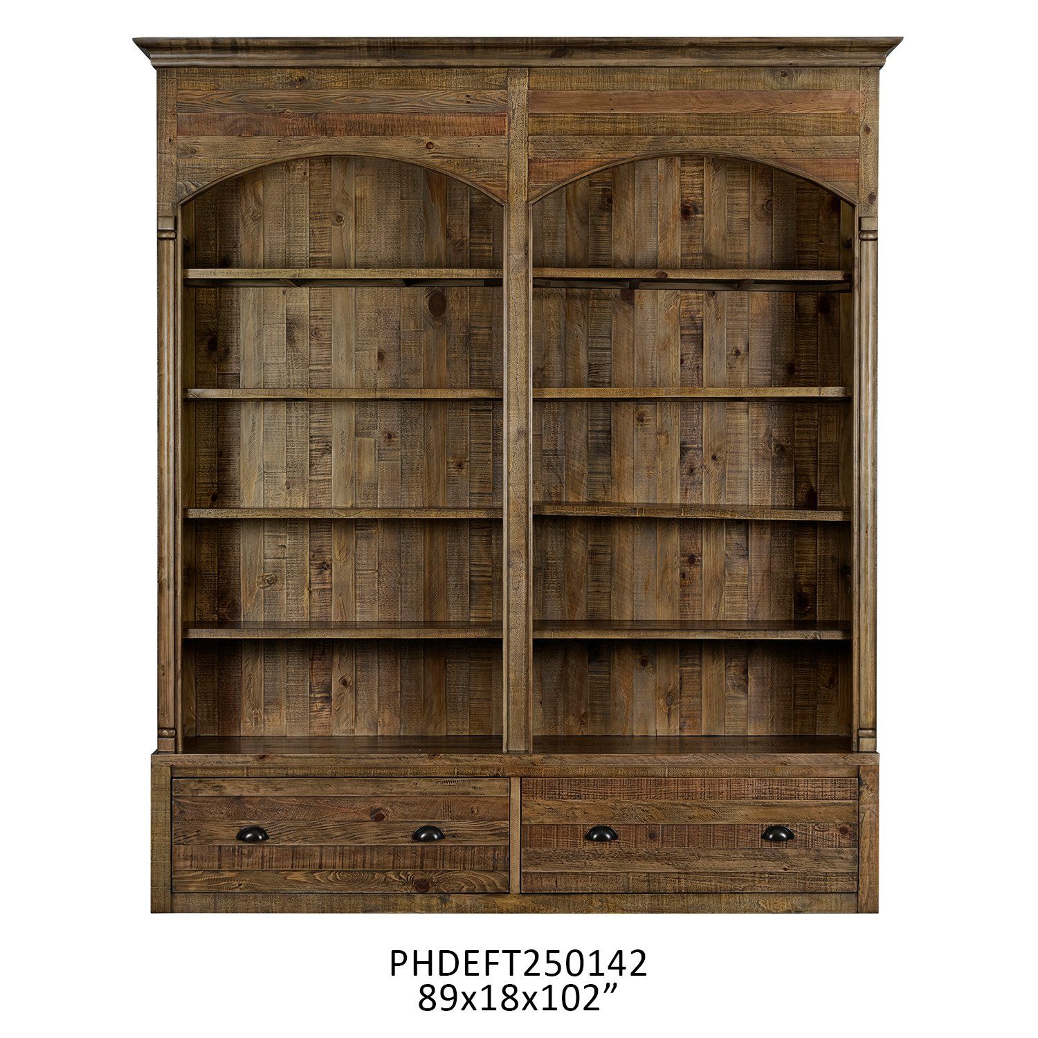 Franklin Double Arch Bookcase