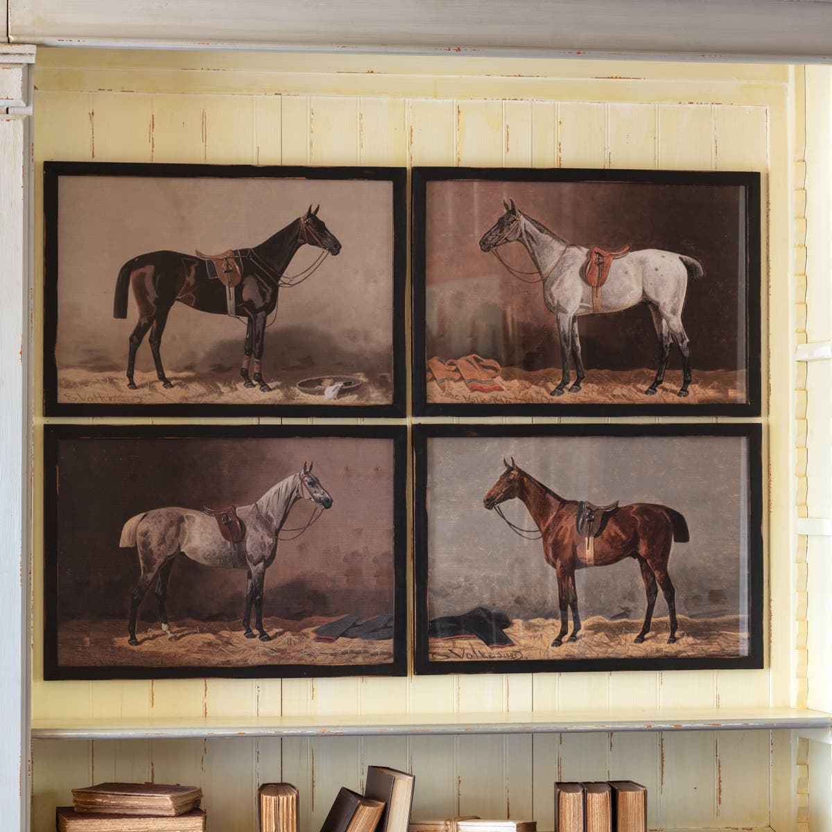 Framed English Equestrian Prints - - Set of 4