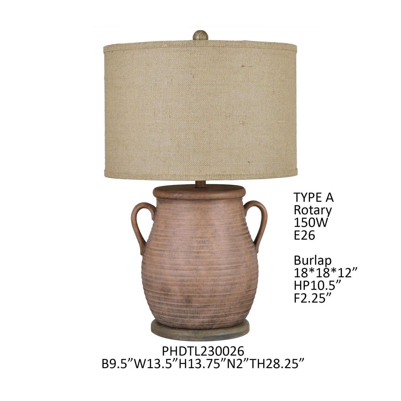 Bean Pot Table Lamp