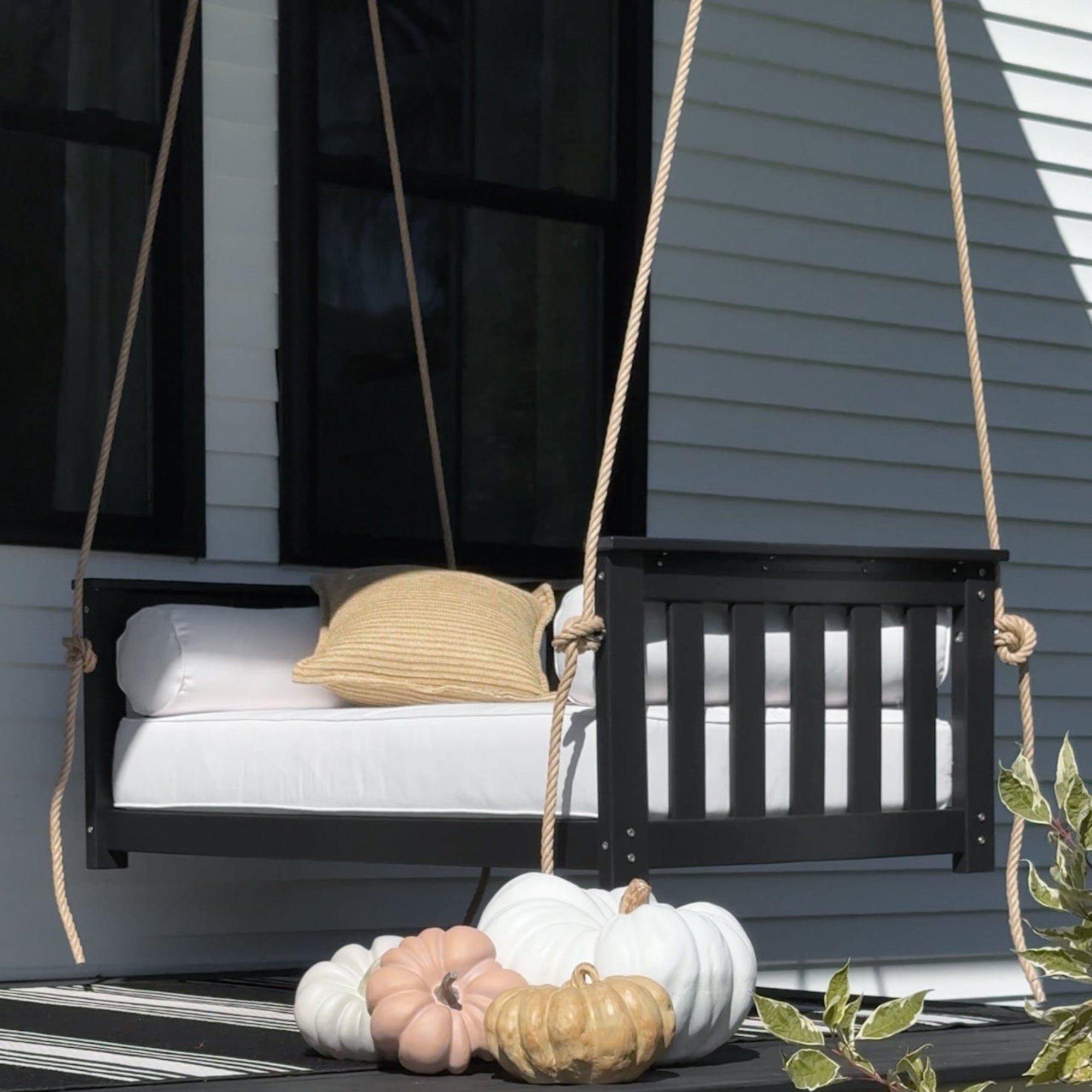 East Green Beckett Poly Lumber Daybed Swing