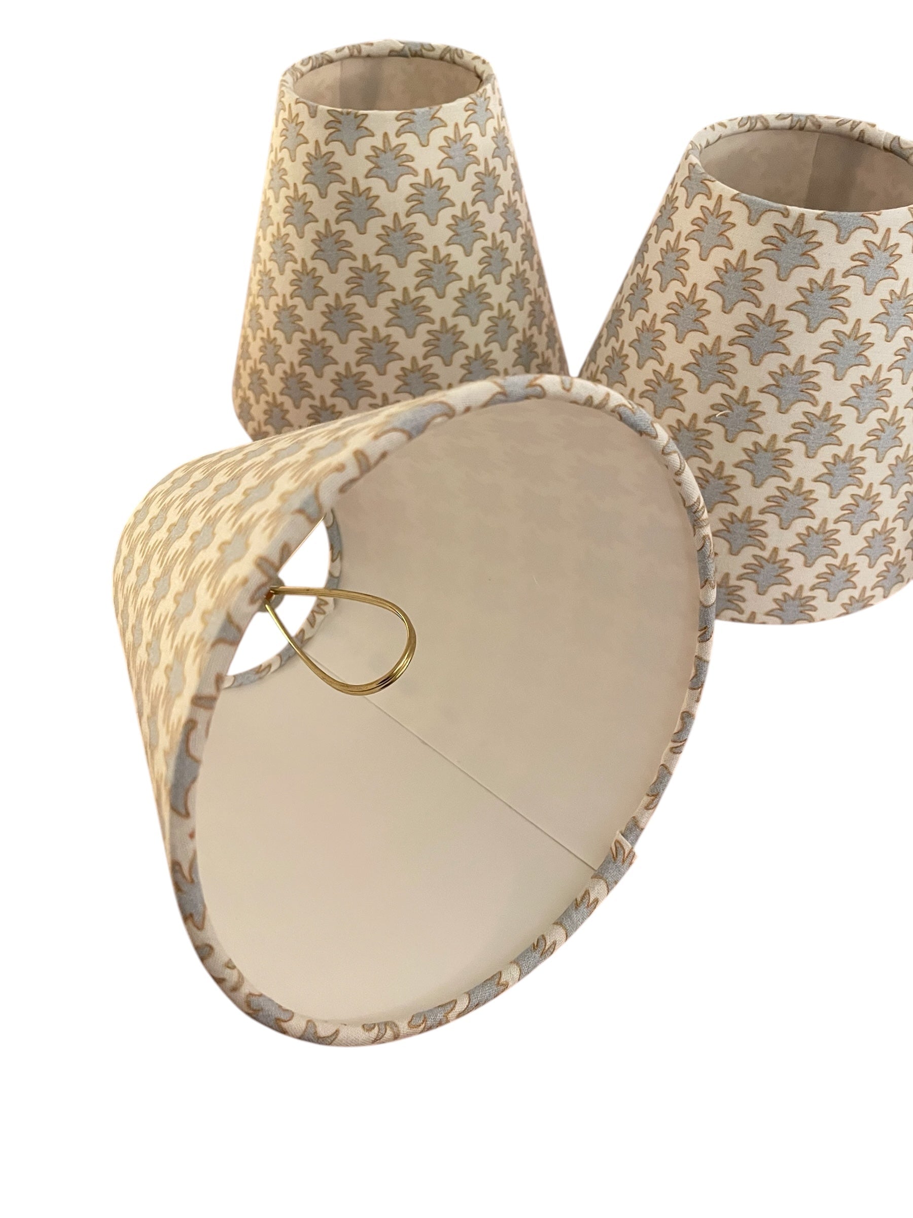 Pink Striped Sconce Shade