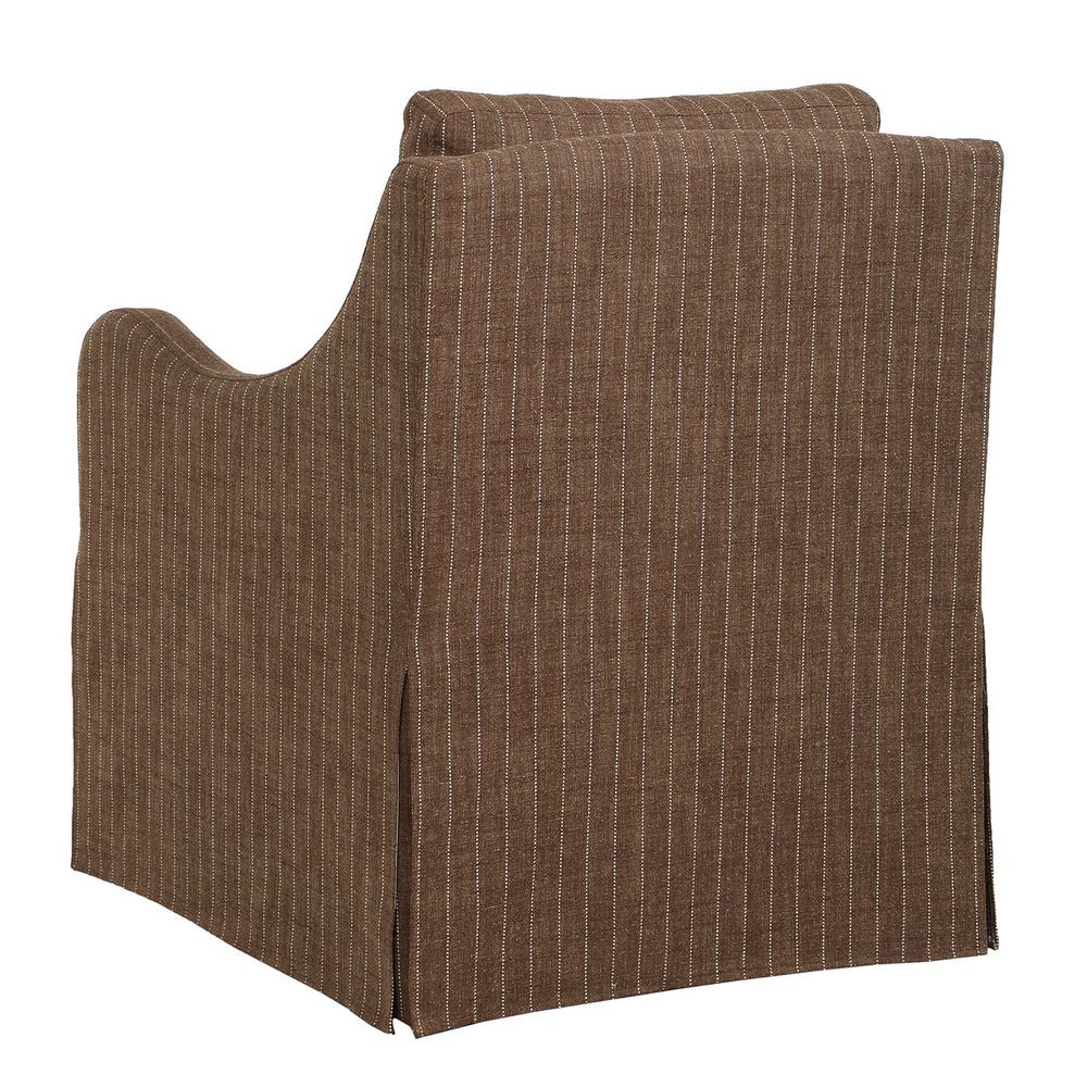 The Camden Pinstripe Swivel Chair