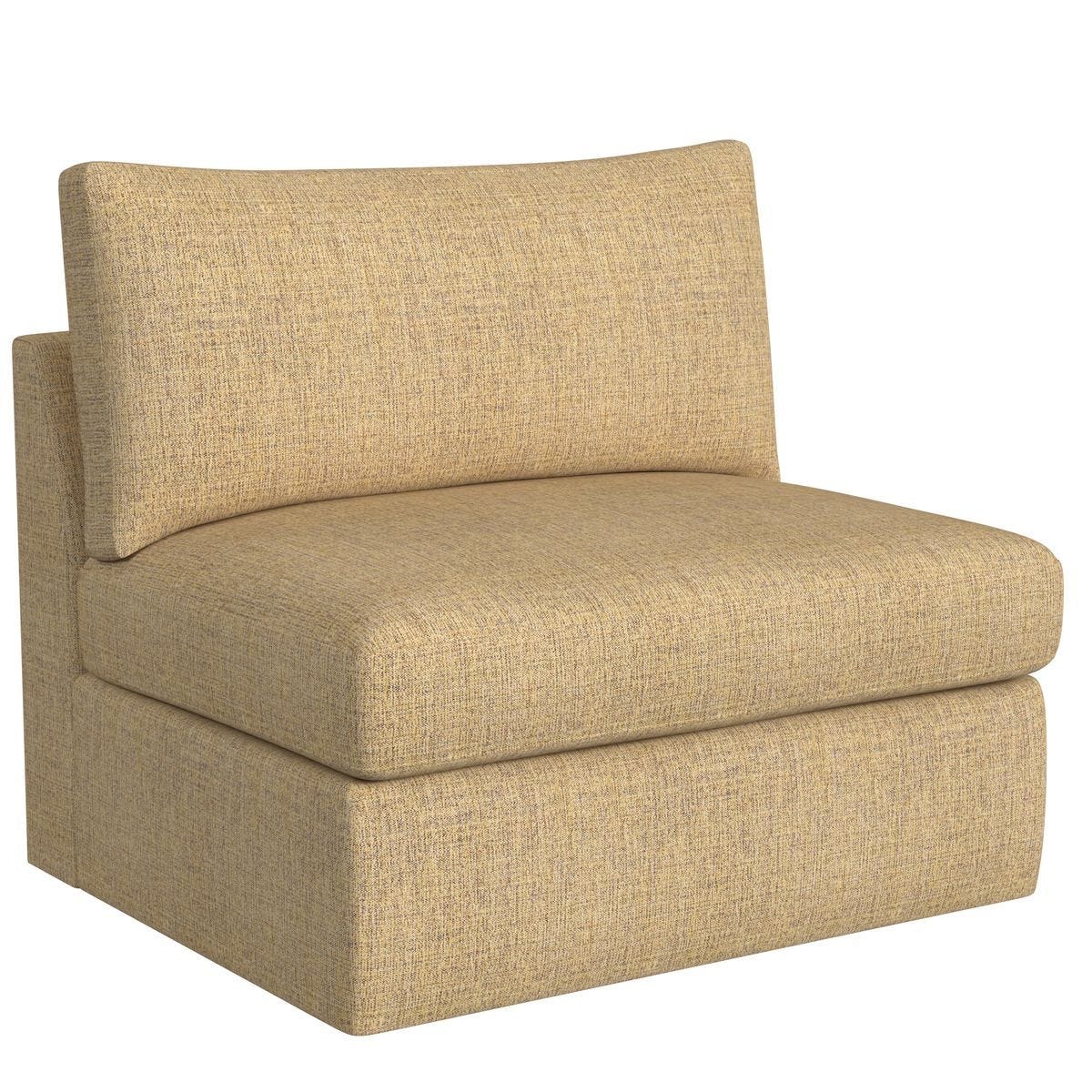 Great Plains Armless Sofa - Quinoa Caramel