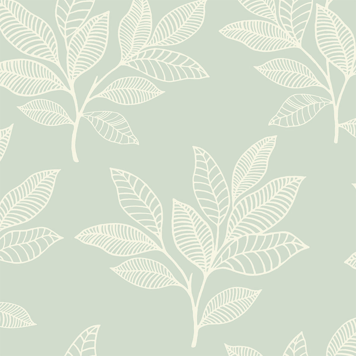 Boho Rhapsody Paradise Leaves Botanical Wallpaper