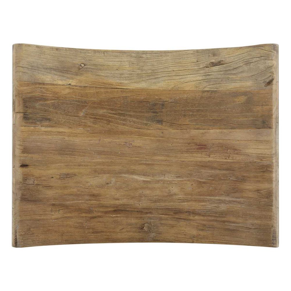 Alder Reclaimed Elm Wood Accent Stool