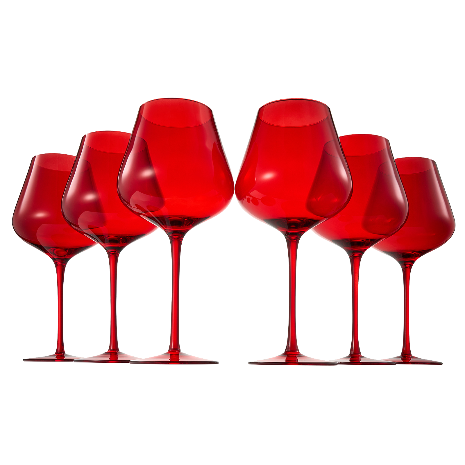 Colored Crystal Wine Glass Set Of 6 Gift For Hosting Her Wife Mom Friend Large 20 Oz Glasses Unique