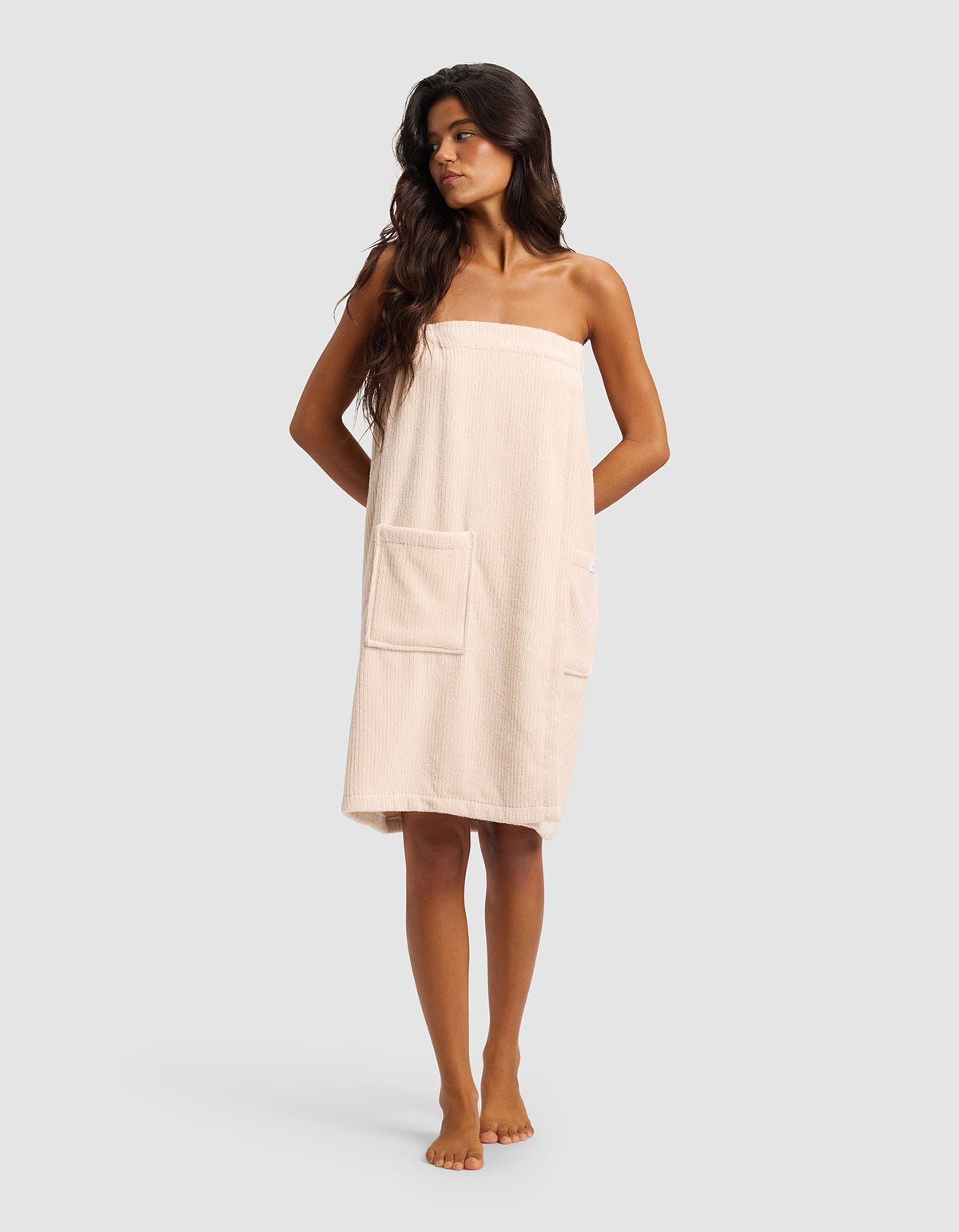 Ribbed Terry Bath Wrap