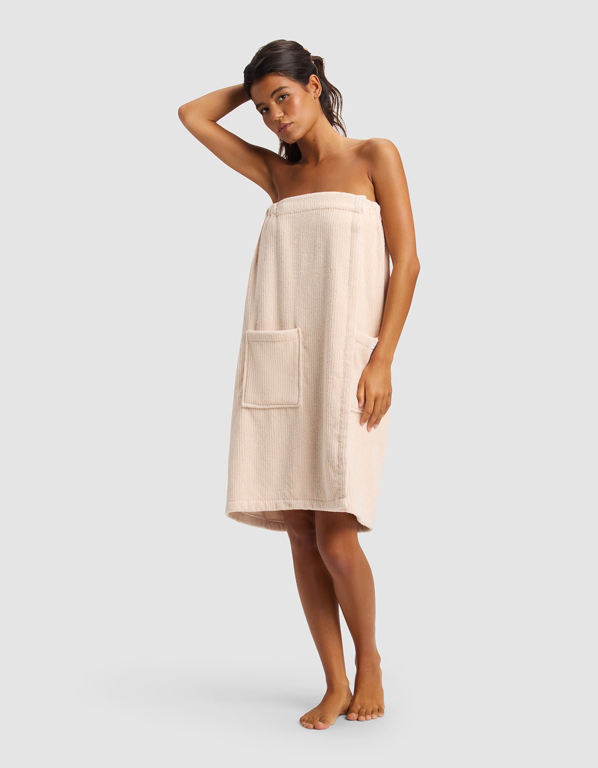 Ribbed Terry Bath Wrap