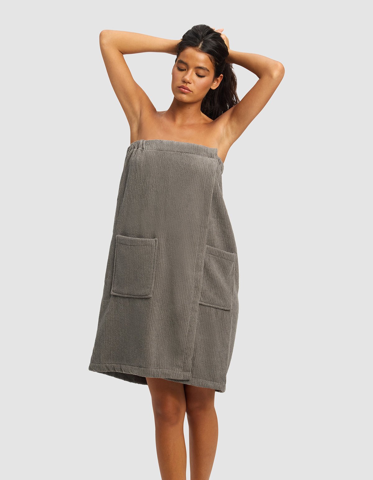 Ribbed Terry Bath Wrap