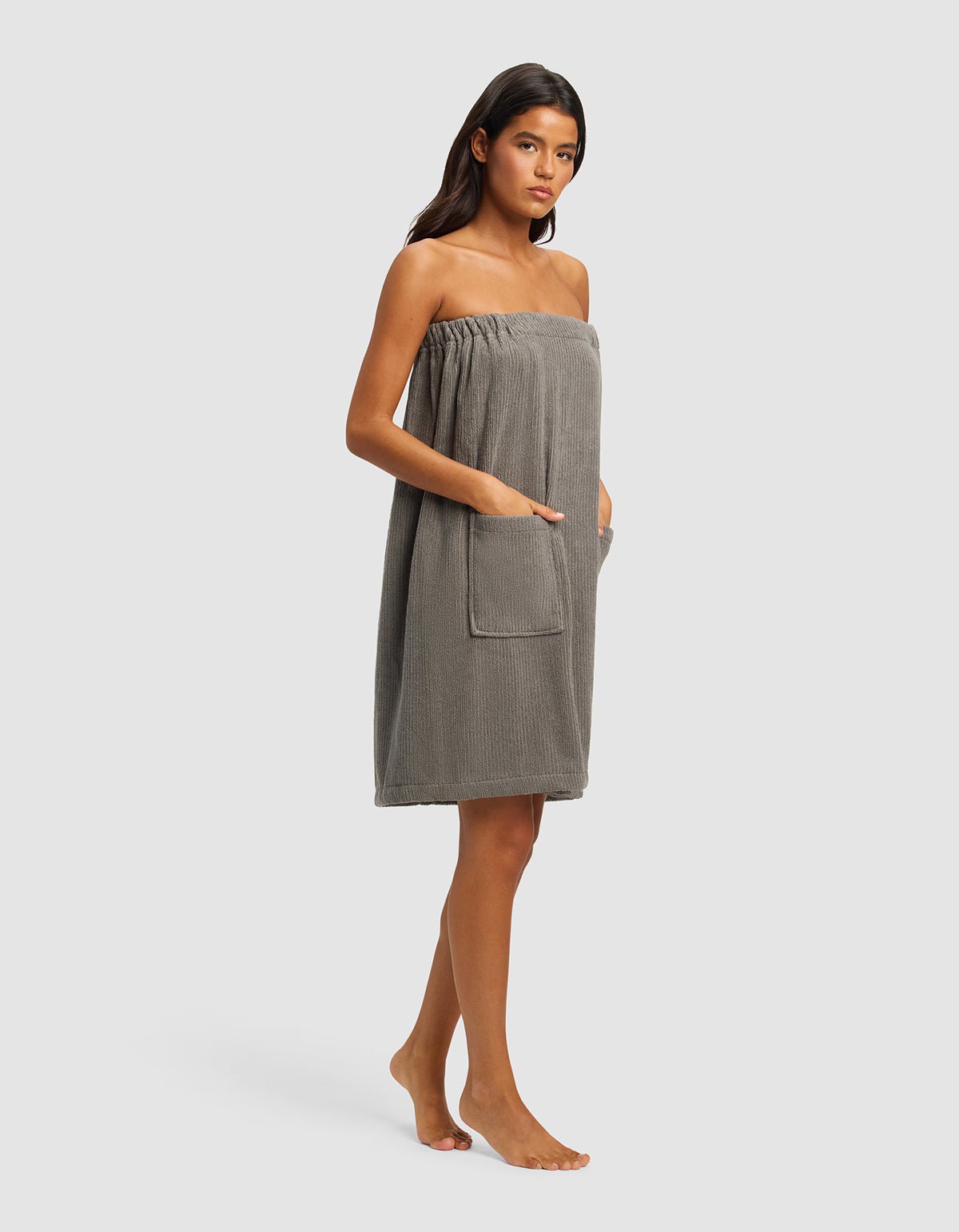 Ribbed Terry Bath Wrap