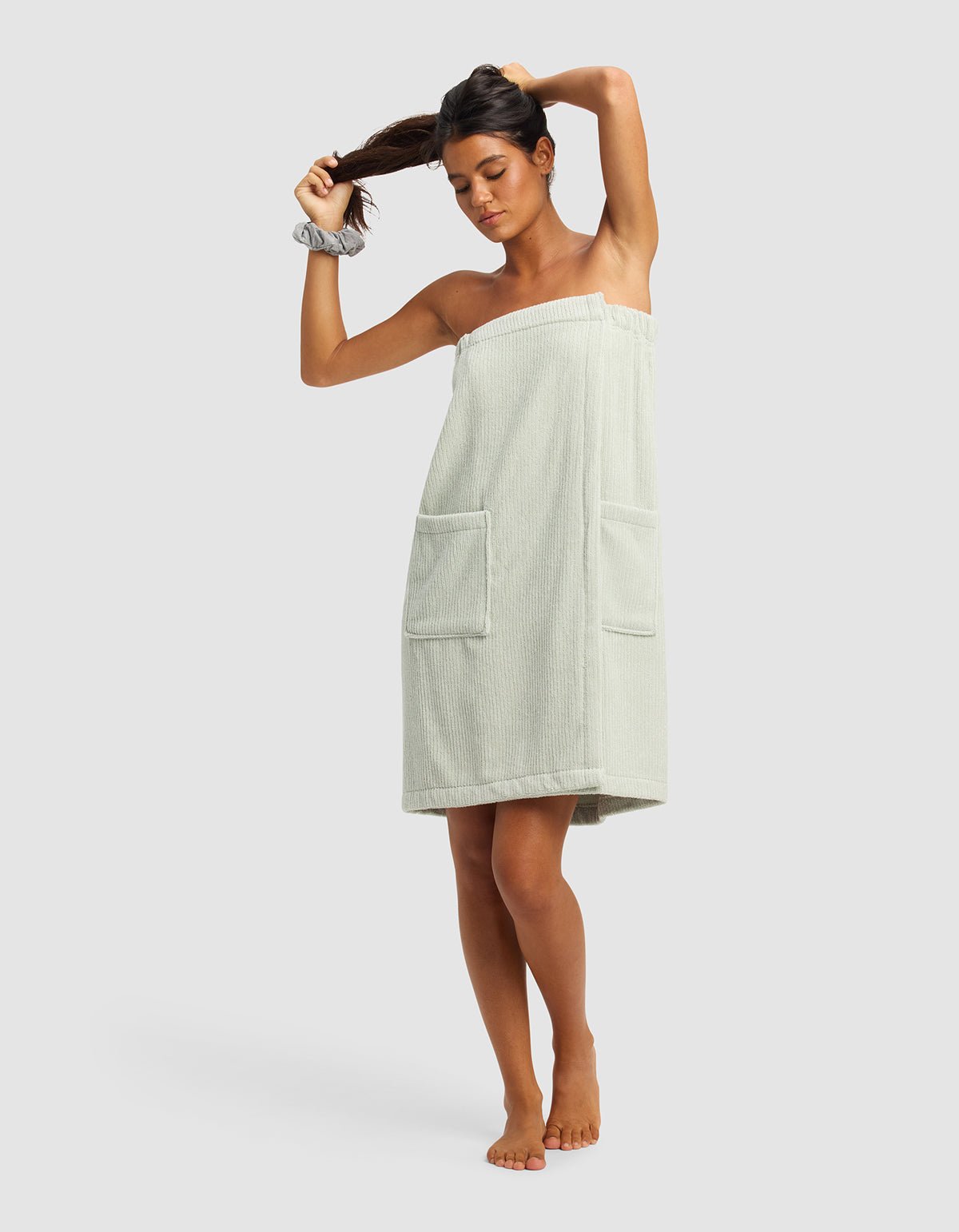 Ribbed Terry Bath Wrap