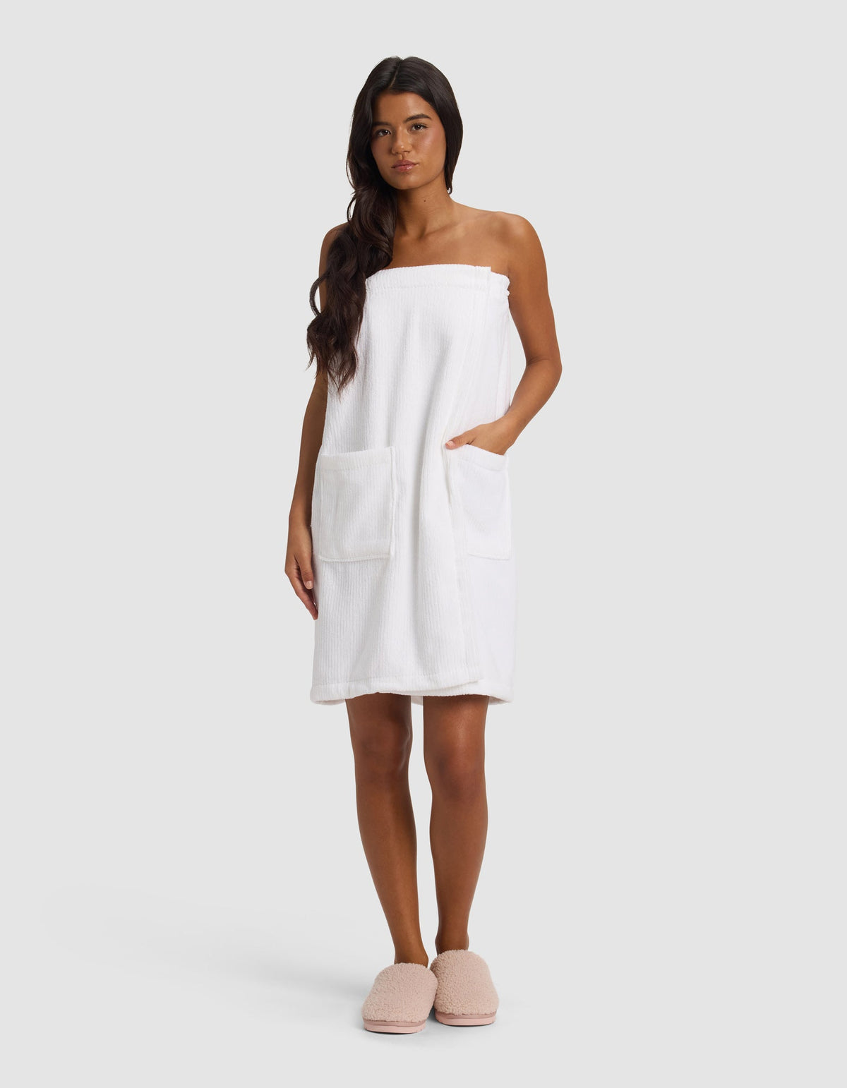 Ribbed Terry Bath Wrap