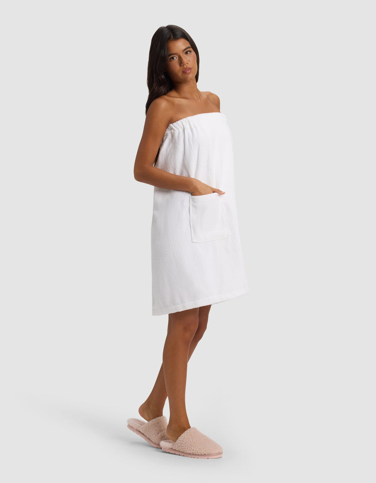 Ribbed Terry Bath Wrap