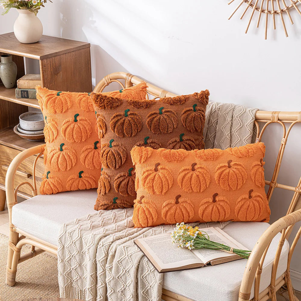 Halloween Plush Cushion Cover for Festive Living Room Decor