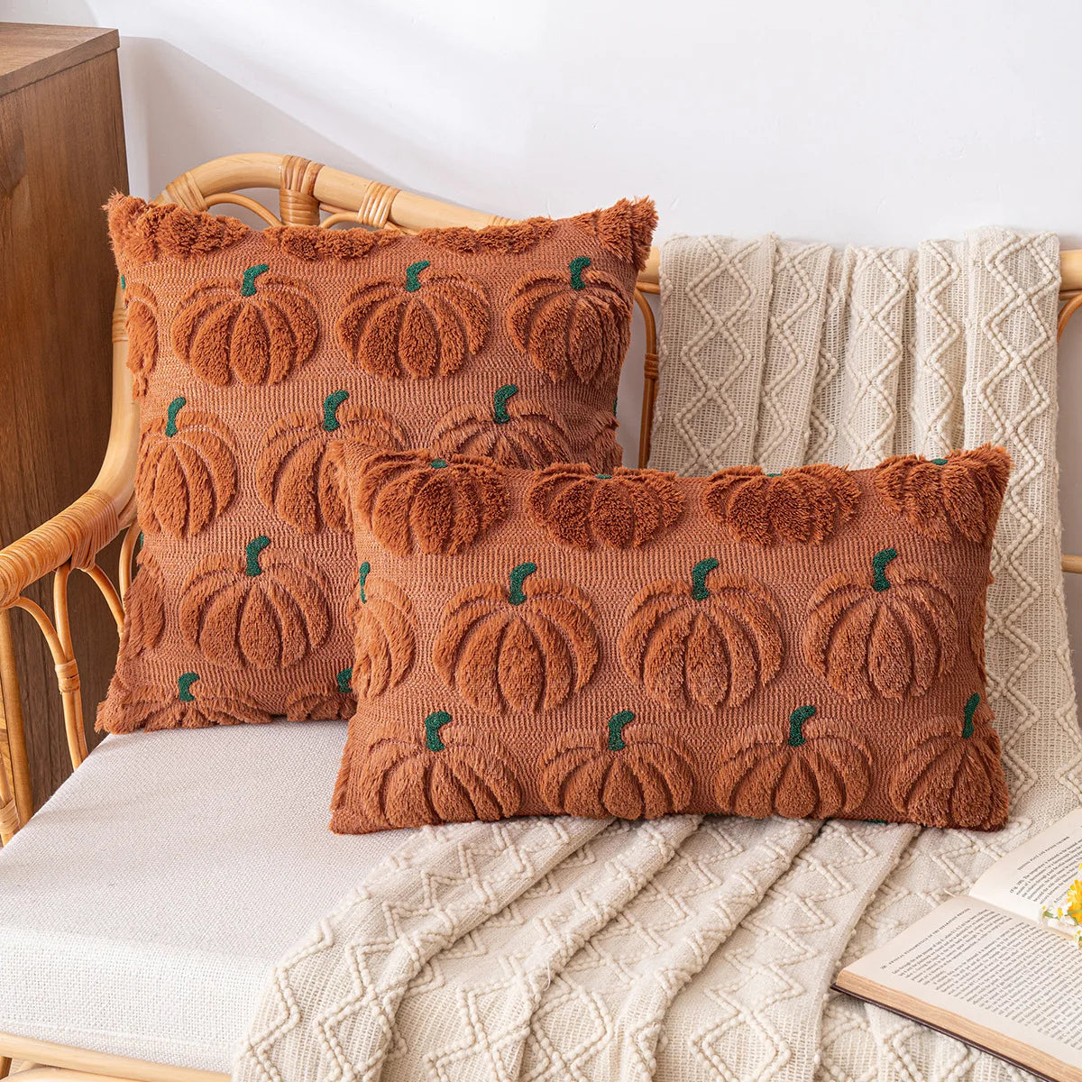 Halloween Plush Cushion Cover for Festive Living Room Decor