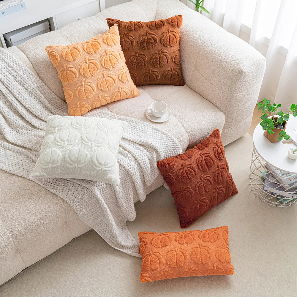 Halloween Plush Cushion Cover for Festive Living Room Decor